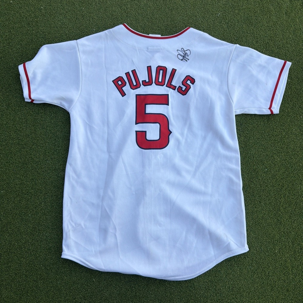 Albert Pujols Autographed Signed Women's Majestic MLB Jersey Large